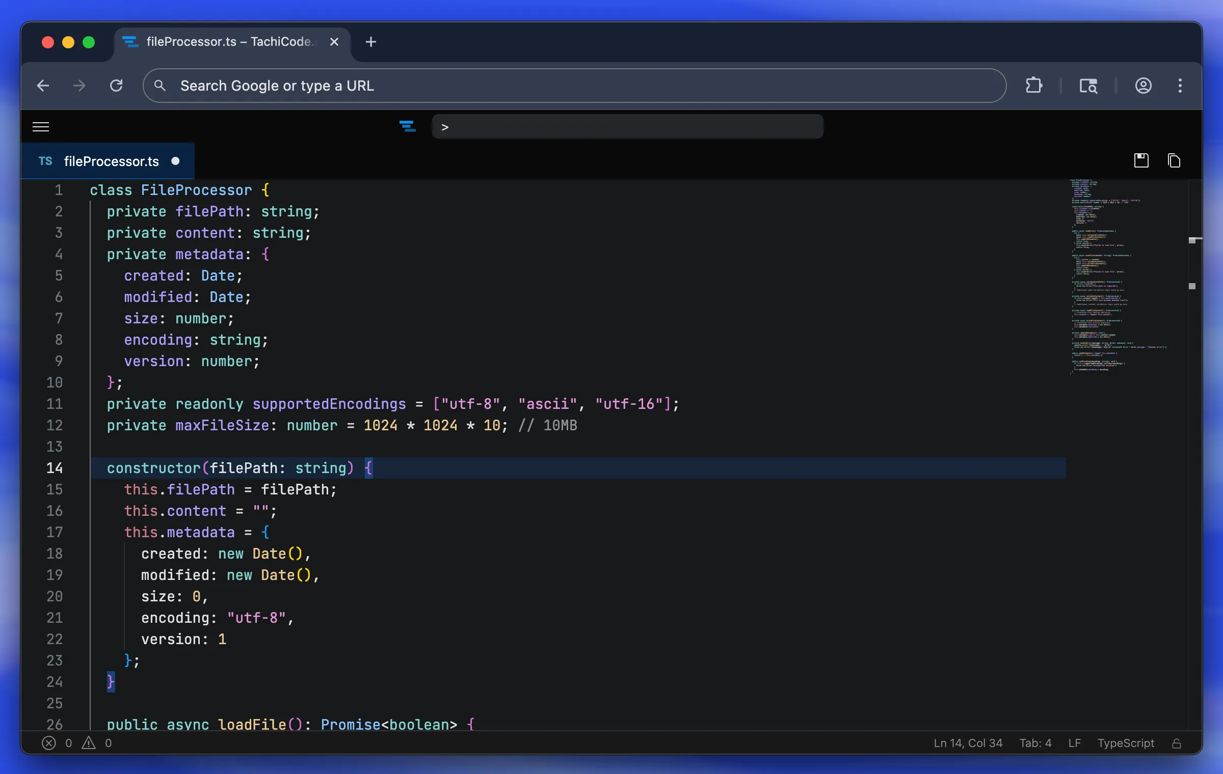Tachi Code Editor