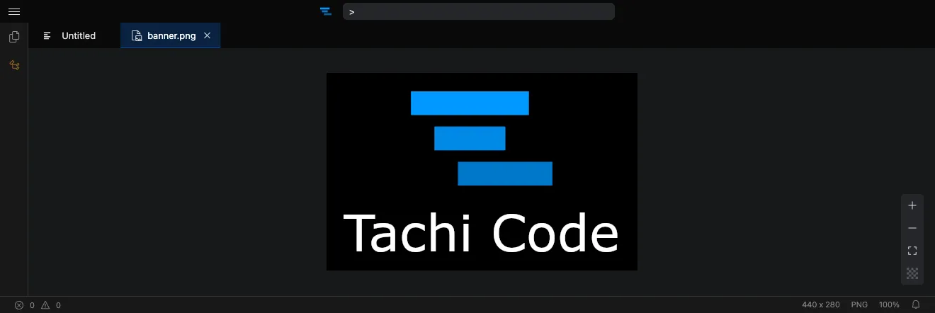 The image viewer showing a PNG with its dimensions in the status bar