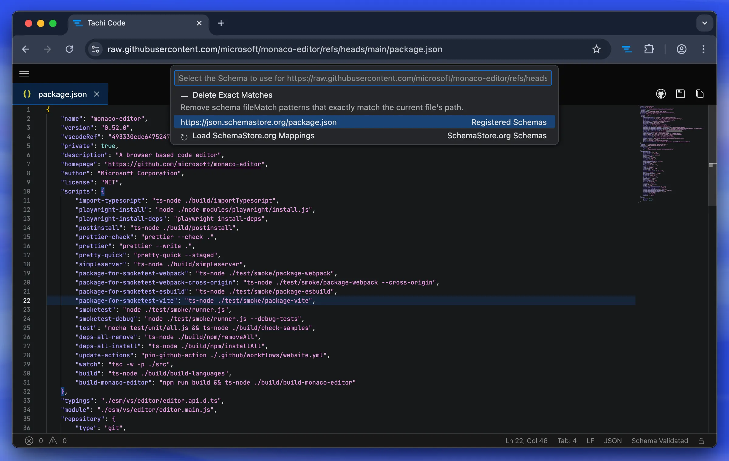 Tachi Code Editor
