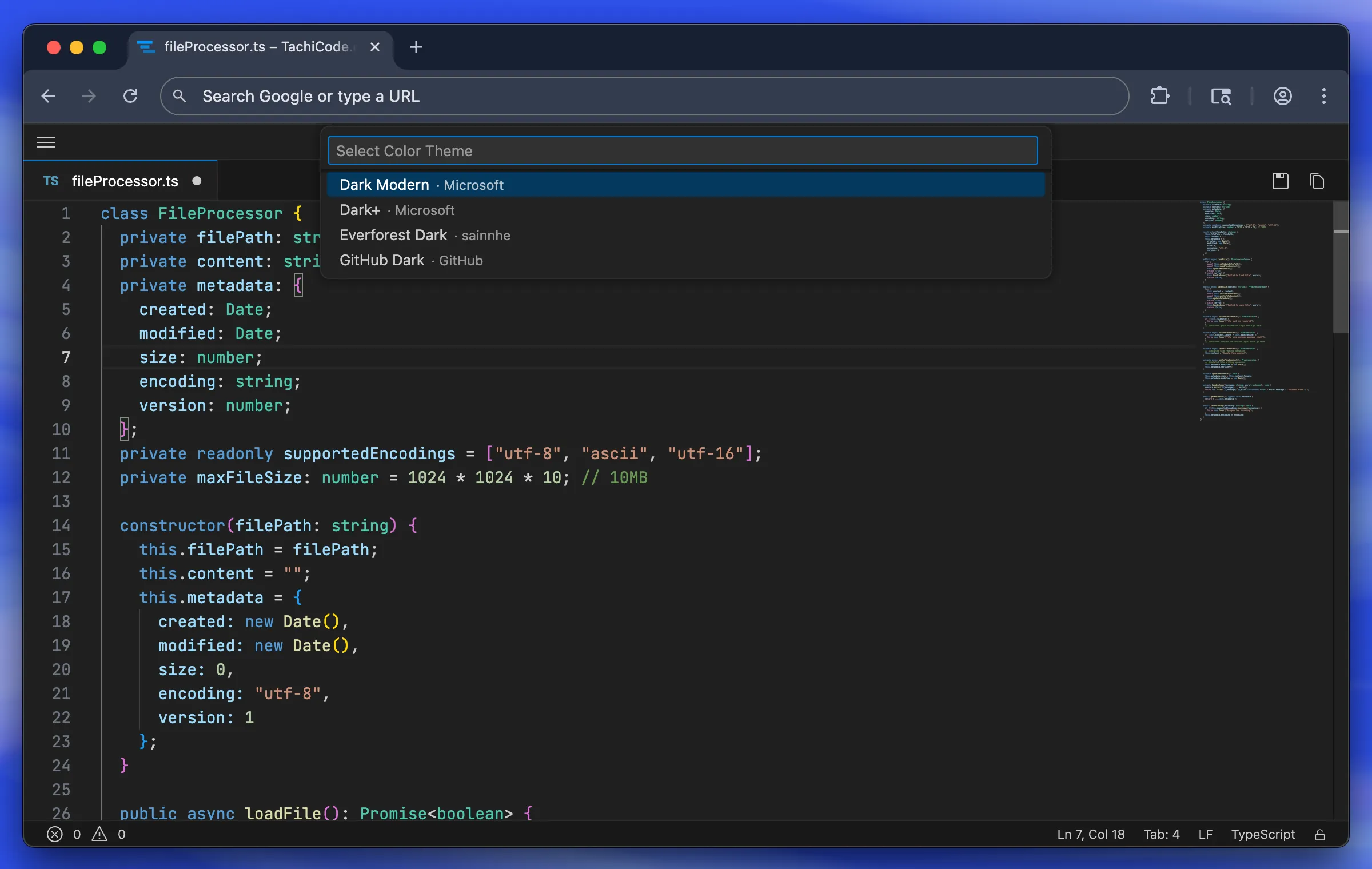 Tachi Code Themes